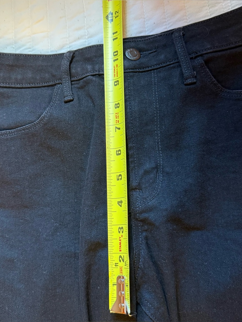 Old Navy High-Rise Wow Straight Faded Black Denim Jeans Women's 4 - Picture 5 of 6